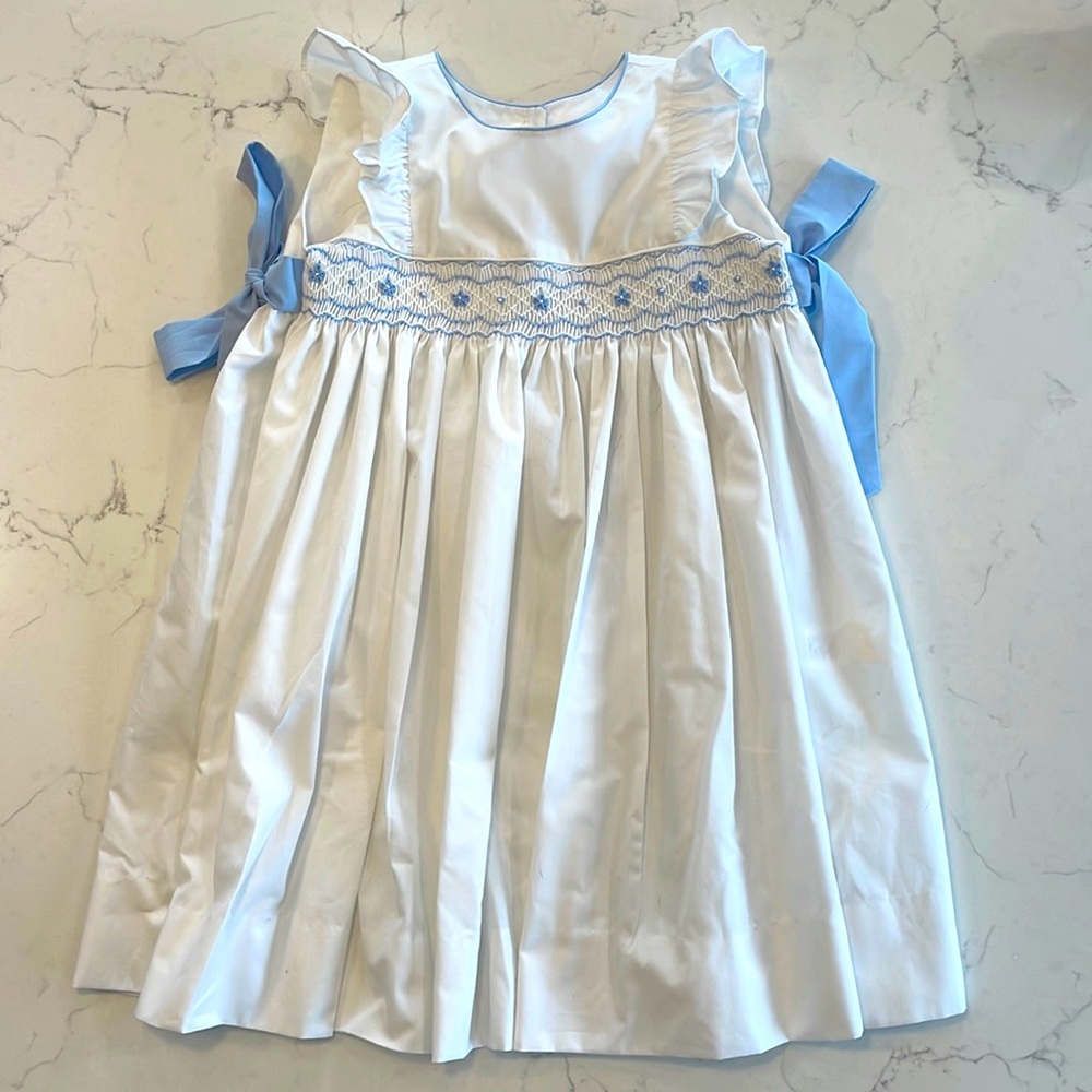 Edgehill Collection Little Girls Ruffle Sleeve Dress